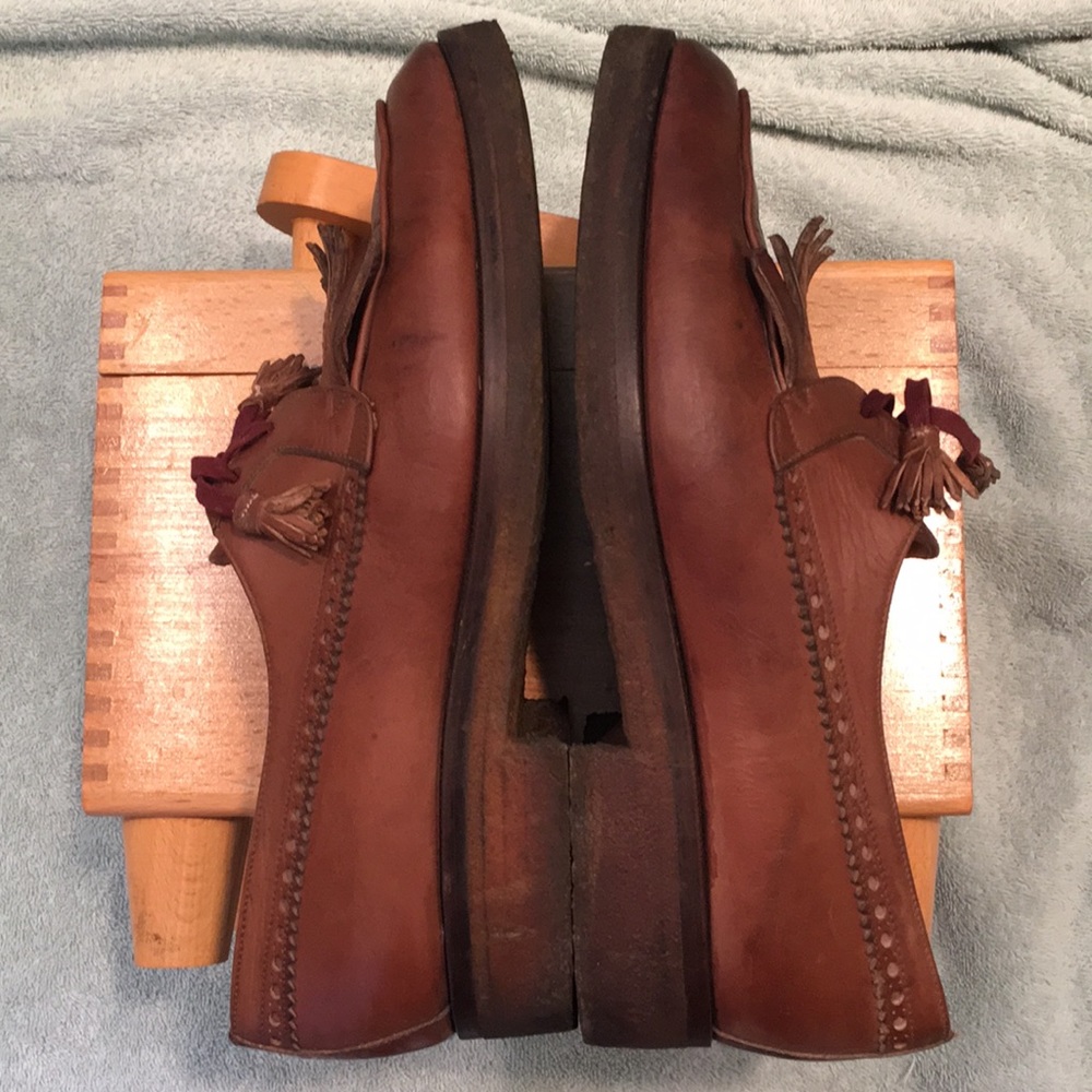 Polo Ralph Lauren bath leather Kiltie apron shoes - Picture 2 of 8